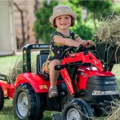 Falk mini traktors ar kausu un piekabi, sarkans cena un informācija | Rotaļlietas zēniem | 220.lv