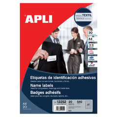 Клейкие этикетки Apli, именные, 63.5 х 29.6 мм цена и информация | Канцелярия | 220.lv