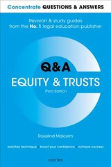 Concentrate Questions and Answers Equity and Trusts: Law Q&A Revision and Study Guide 3rd Revised edition cena un informācija | Ekonomikas grāmatas | 220.lv