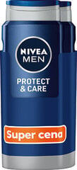 Набор Nivea Men Protect & Care для мужчин: гель для душа, 2 x 500 мл цена и информация | Масла, гели для душа | 220.lv