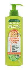 Несмываемая маска для волос Garnier Fructis Vitamin & Strength Strengthening 10in1, 400 мл цена и информация | Средства для укрепления волос | 220.lv