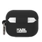 Austiņu maciņš Karl Lagerfeld 3D Logo NFT Karl Head Silicone Case for Airpods Pro, melns цена и информация | Austiņu piederumi | 220.lv