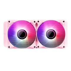 Darkflash DX240 V2 RGB PC Water Cooling 2x 120x120 (Pink) cena un informācija | Procesora dzesētāji | 220.lv