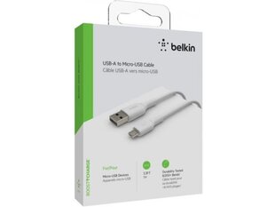 Belkin CAB005bt1MWH, Micro-USB/USB-A, 1м цена и информация | Кабели для телефонов | 220.lv