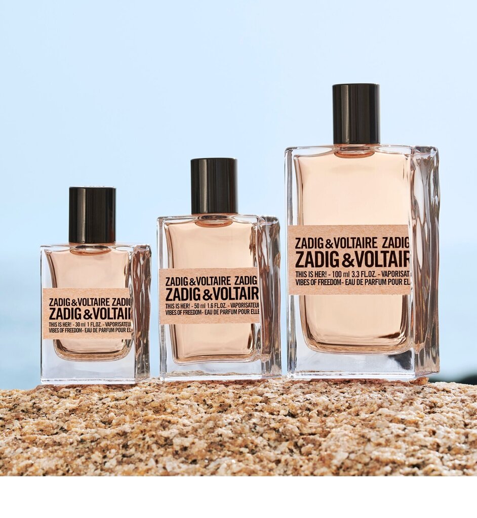 Parfimērijas ūdens ZADIGVOLTAIRE This Is! Vibes Of Freedom 100 ml cena un informācija | Sieviešu smaržas | 220.lv