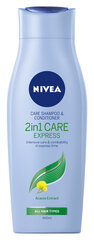 NIVEA šampūns 2in1 Express 400 ml cena un informācija | Šampūni | 220.lv