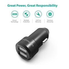 Автомобильное зарядное устройство с разъемами iSmart USB 2 RAVPower RP-VC006, 24 Вт цена и информация | Зарядные устройства для телефонов | 220.lv