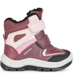 GEOX bērnu bordo zābaki meitenēm FLANFIL ABX BOOTIES цена и информация | Коричневые детские сапоги S&O | 220.lv