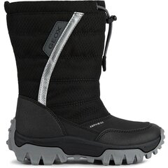 GEOX bērnu melni zābaki zēniem HIMALAYA ABX BOOTIES цена и информация | Детские сапоги | 220.lv