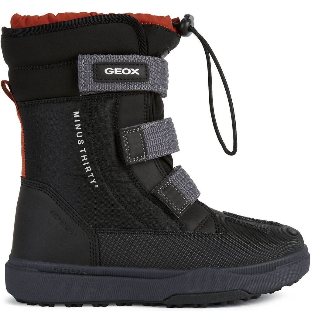 GEOX bērnu melni zābaki zēniem BUNSHEE PG A BOOTIES цена и информация | Bērnu zābaki | 220.lv