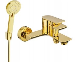 Vannas dušas komplekts ar jaucējkrānu Mexen Alexa R-40, Gold cena un informācija | Jaucējkrāni | 220.lv