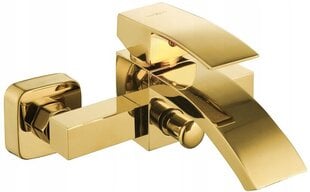 Vannas dušas komplekts ar jaucējkrānu Mexen Libra R-77, Gold cena un informācija | Jaucējkrāni | 220.lv