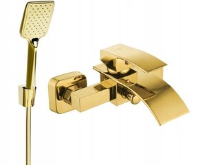 Vannas dušas komplekts ar jaucējkrānu Mexen Aries R-62, Gold cena un informācija | Jaucējkrāni | 220.lv