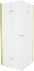 Dušas kabīne Mexen Lima DUO Gold, 70,80,90,100 cm cena un informācija | Dušas kabīnes | 220.lv