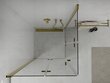 Dušas kabīne Mexen Lima DUO Gold, 70,80,90,100 cm cena un informācija | Dušas kabīnes | 220.lv