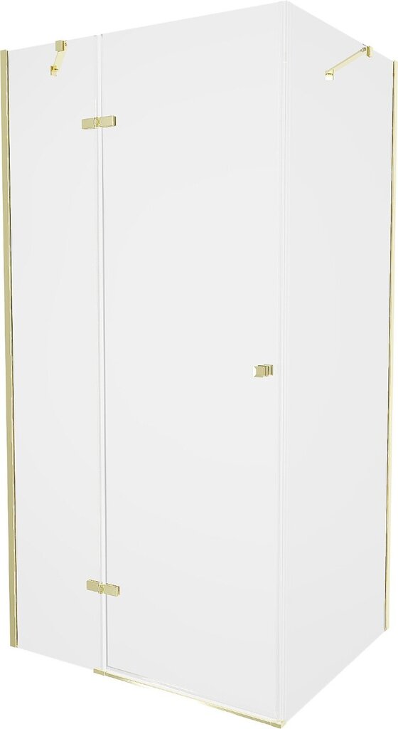 Dušas kabīne Mexen Roma ar paliktni un sifonu, Gold+White/Gold, 120x70,80,90,100 cm cena un informācija | Dušas kabīnes | 220.lv
