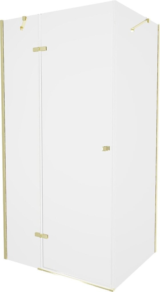 Dušas kabīne Mexen Roma ar paliktni un sifonu, Gold+Black/Gold, 80x80,100 cm цена и информация | Dušas kabīnes | 220.lv