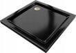 Dušas kabīne Mexen Lima ar paliktni un sifonu, Gold+Black/Gold, 80x80,100 cm cena un informācija | Dušas kabīnes | 220.lv