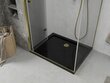 Dušas kabīne Mexen Lima ar paliktni un sifonu, Gold+Black/Gold, 80x80,100 cm cena un informācija | Dušas kabīnes | 220.lv