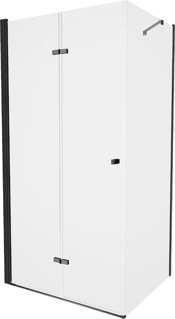 Dušas kabīne Mexen Lima ar paliktni un sifonu, Black, 100x80,90 cm цена и информация | Dušas kabīnes | 220.lv