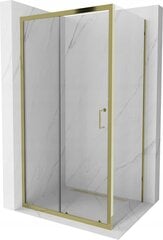 Dušas kabīne Mexen Apia, Gold, 115x70,80,90,100 cm cena un informācija | Dušas kabīnes | 220.lv