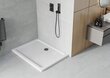 Taisnstūra dušas paliktnis Mexen Flat Slim ar sifonu, White+Black, 110x70,80,90,100 cm cena un informācija | Dušas paliktņi | 220.lv