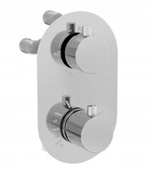 Zemapmetuma dušas un vannas komplekts ar termostatu Mexen Kai 7in1, 25 cm, Chrome cena un informācija | Dušas komplekti un paneļi | 220.lv