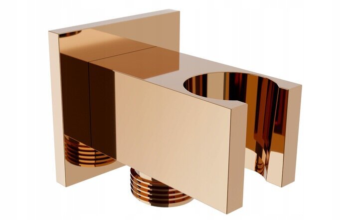 Zemapmetuma dušas komplekts ar termostatu Mexen Cube 6in1, 25x25 cm, Rose Gold cena un informācija | Dušas komplekti un paneļi | 220.lv