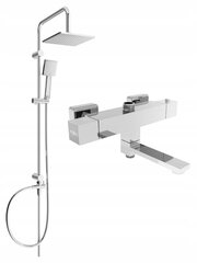 Vannas-dušas sistēma ar termostata jaucējkrānu Mexen Tord Cube 2, Chrome cena un informācija | Dušas komplekti un paneļi | 220.lv