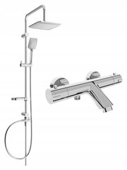 Vannas-dušas sistēma ar termostata jaucējkrānu Mexen Sven Kai, Chrome cena un informācija | Dušas komplekti un paneļi | 220.lv