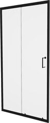 Bīdāmās dušas durvis Mexen Apia, Black, 135,145,150x190 cm цена и информация | Душевые двери и стены | 220.lv