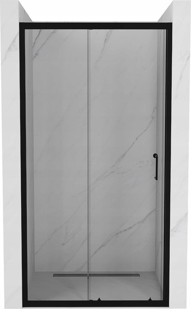 Bīdāmās dušas durvis Mexen Apia, Black, 135,145,150x190 cm cena un informācija | Dušas durvis, dušas sienas | 220.lv