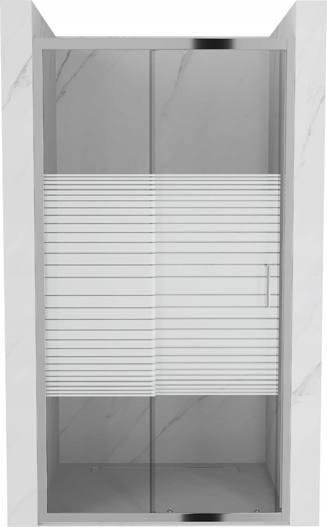 Bīdāmās dušas durvis Mexen Apia, daļēji matētas, 135,145,150x190 cm cena un informācija | Dušas durvis, dušas sienas | 220.lv