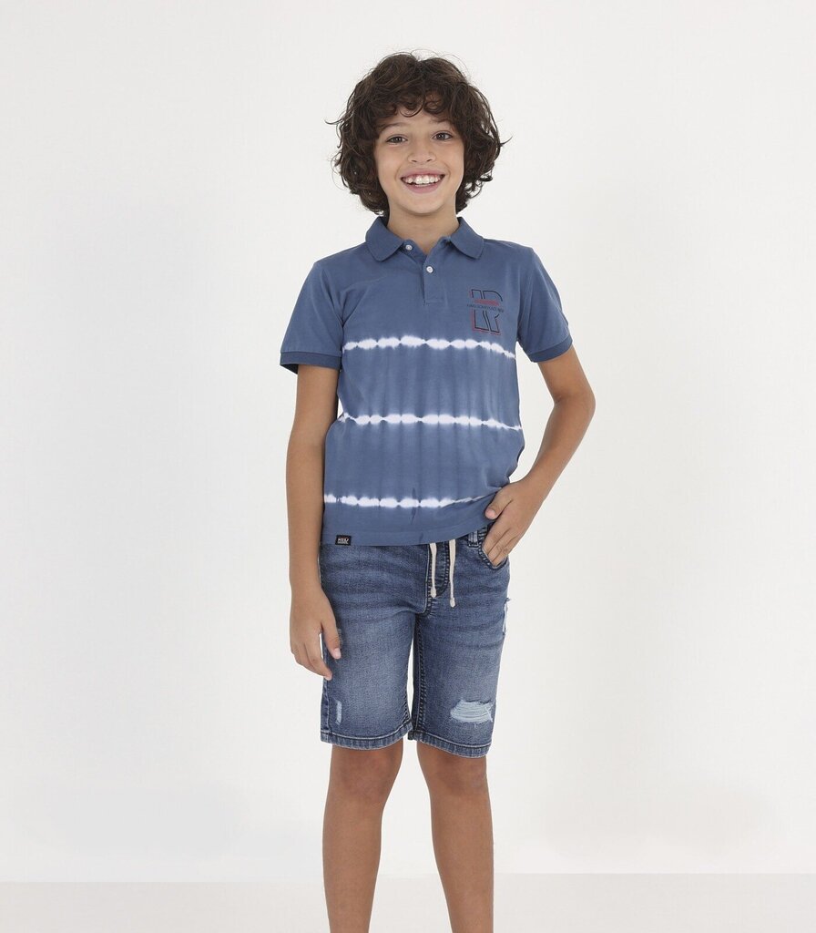 Mayoral bērnu polo krekls 6109*063, zils/balts 8445445726597 cena un informācija | Zēnu krekli | 220.lv