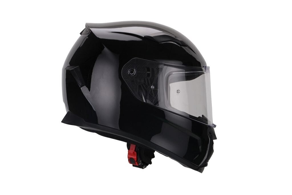 Slēgta moto ķivere DUOMO spīdīgā melnā krāsā ar papildus vizieri + bezmaksas dāvana cena un informācija | Moto ķiveres | 220.lv