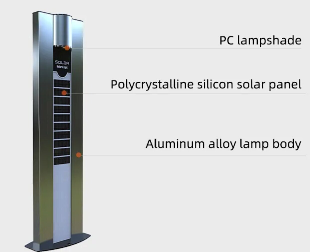 500 Lumen Acmeshine Design lampa ar abpusēju saules kolektoru цена и информация | Āra apgaismojums | 220.lv