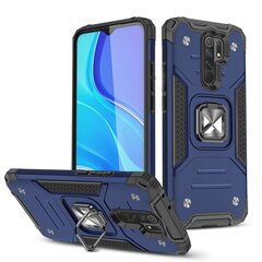 Wozinsky Ring Armor piemērots Xiaomi Redmi 10X 4G / Xiaomi Redmi Note 9, zils cena un informācija | Telefonu vāciņi, maciņi | 220.lv