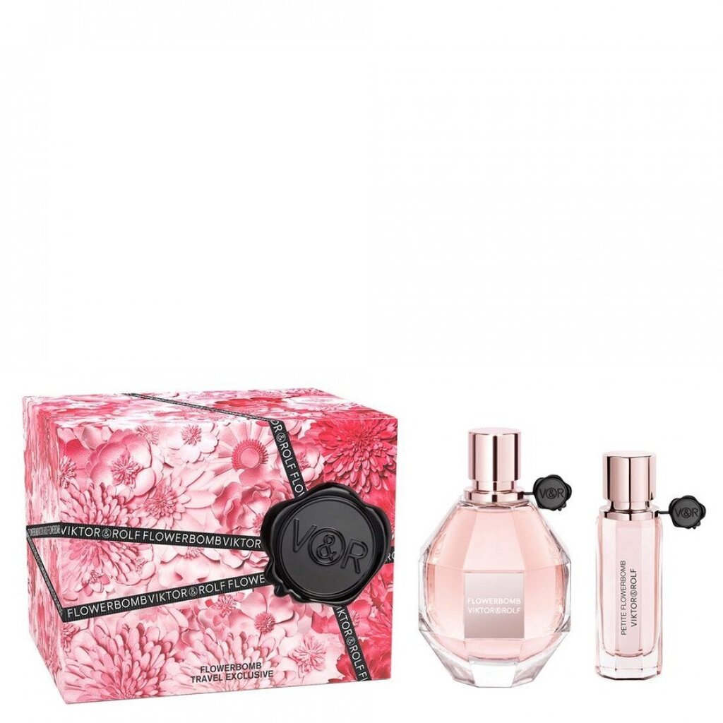 Komplekts sievietēm Viktor & Rolf Ladies Flowerbomb Gift Set Fragrances: parfimērijas ūdens EDP 100 ml + 20 ml cena un informācija | Sieviešu smaržas | 220.lv