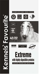 Kennels Favourite Extreme 42/22, super premium klase, 12,5kg цена и информация | Сухой корм для собак | 220.lv