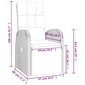 vidaXL dārza krēsli, 2 gab., ar matračiem, melna PE rotangpalma cena un informācija | Dārza krēsli | 220.lv