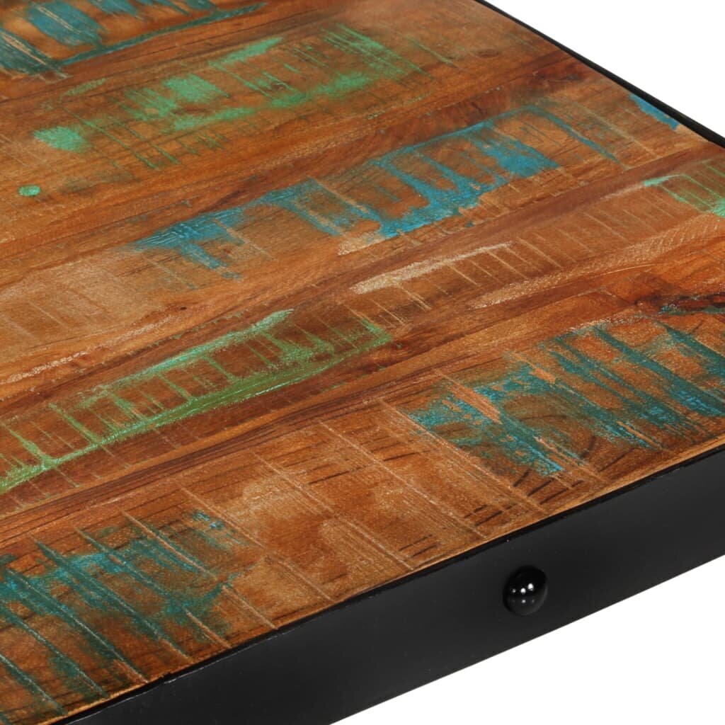 vidaXL kafijas galdiņš ar riteņiem, 100x60x26 cm, pārstrādāts koks cena un informācija | Žurnālgaldiņi | 220.lv