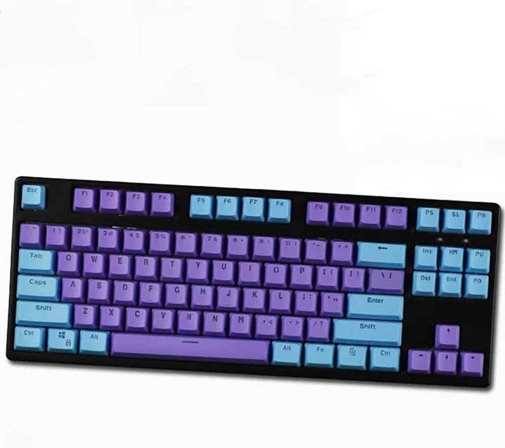 Royal Kludge OEM PBT Keycaps - (104 gab., Blue Purple, PBT, UK layout) cena un informācija | Klaviatūras | 220.lv