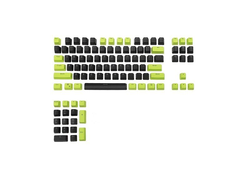 Royal Kludge OEM PBT Keycaps 104 vnt. Poison PBT UK cena un informācija | Klaviatūras | 220.lv