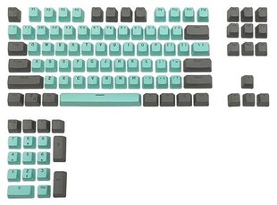 Royal Kludge OEM PBT Keycaps - (104 шт., Tiffany, PBT, UK layout) цена и информация | Клавиатуры | 220.lv