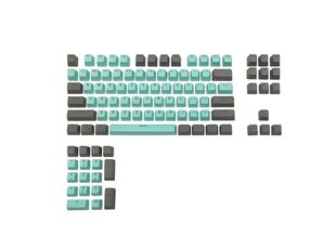 Royal Kludge OEM PBT Keycaps - (104 шт., Tiffany, PBT, UK layout) цена и информация | Клавиатуры | 220.lv