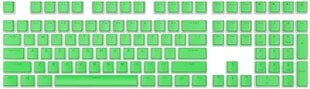 Royal Kludge Pudding PBT Keycaps - (104 шт., Grass green, PBT, ISO, UK layout) цена и информация | Клавиатуры | 220.lv