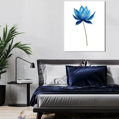 Sienas kanvas glezna Lotus Flower Interjera dekors - 100 x 60 cm cena un informācija | Dekoratīvās uzlīmes | 220.lv