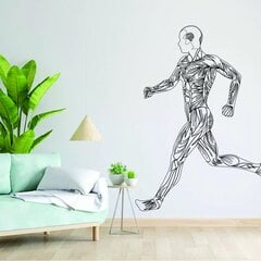 Vinila sienas uzlīme Male Silhouette Biroja sporta zāles dekors - 180 x 134 cm цена и информация | Декоративные наклейки | 220.lv