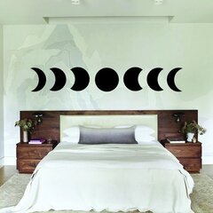 Vinila sienas uzlīme Moon Phases Interjera dekors - 220 x 35 cm cena un informācija | Dekoratīvās uzlīmes | 220.lv
