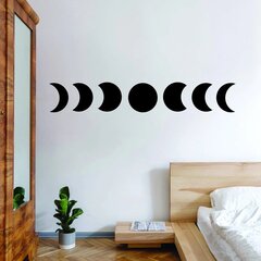 Vinila sienas uzlīme Moon Phases Interjera dekors - 220 x 35 cm cena un informācija | Dekoratīvās uzlīmes | 220.lv